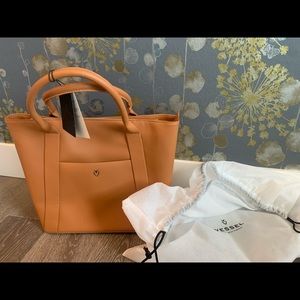 VESSEL Signature Laptop Tote, Tan, new with tags and dustbag